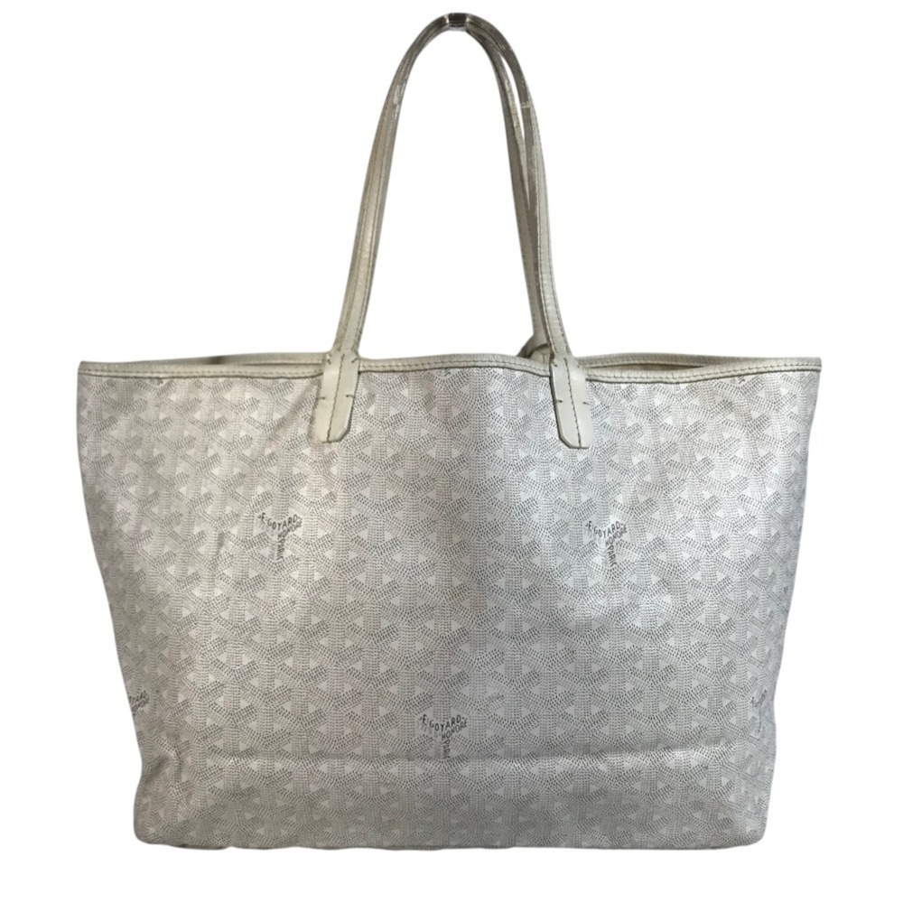 GOYARD Saint Louis PM Shoulder Bag, Tote Leather, Women's, White - Picture 2 of 16